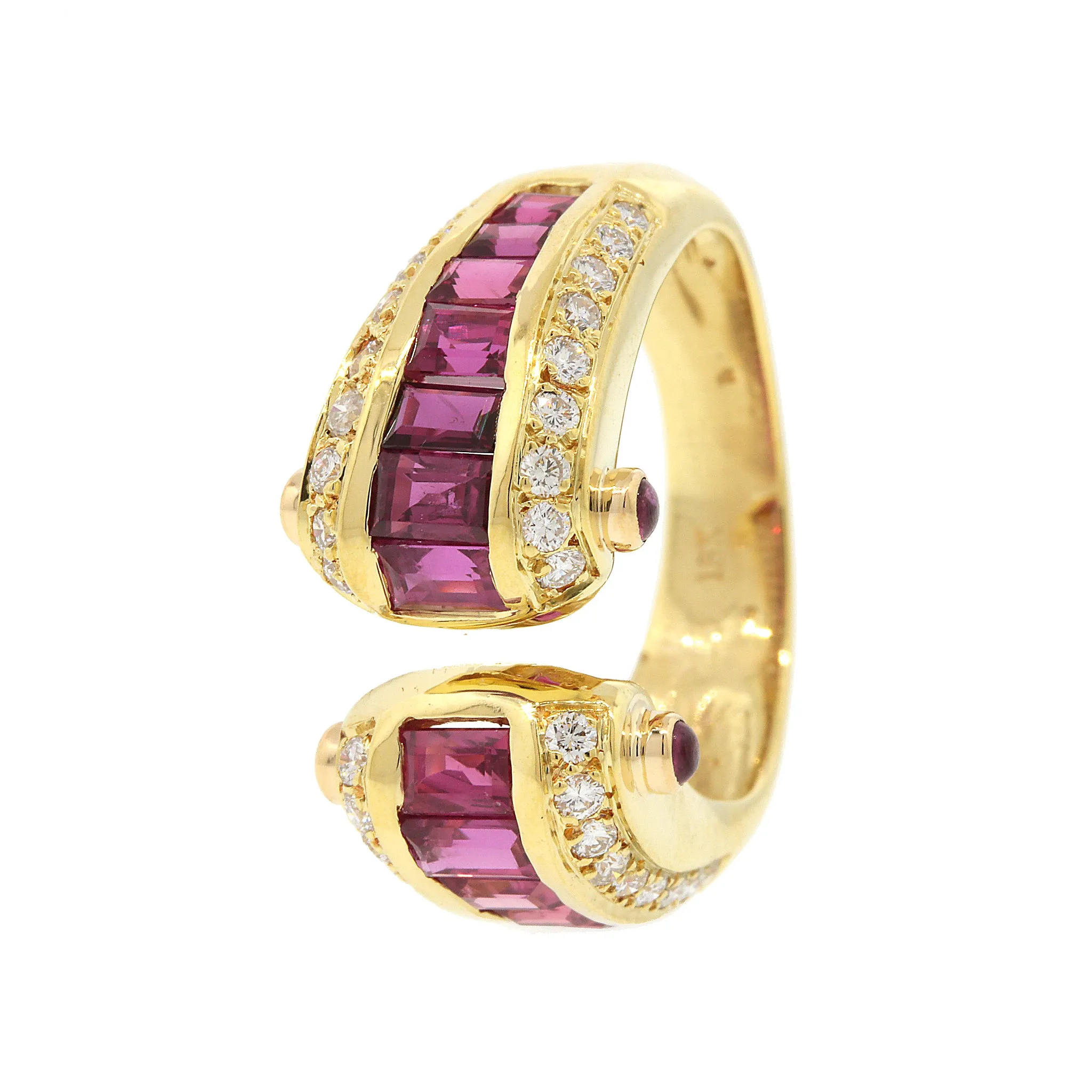 Ruby & Diamond Estate Ring in 18k Gold