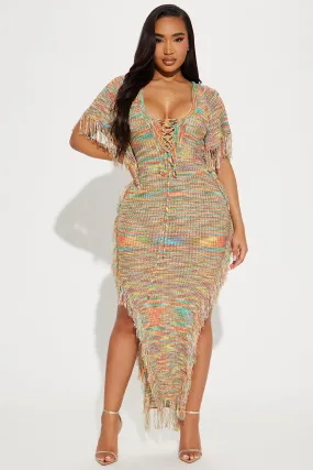 Tatiana Knit Maxi Dress - Multi Color