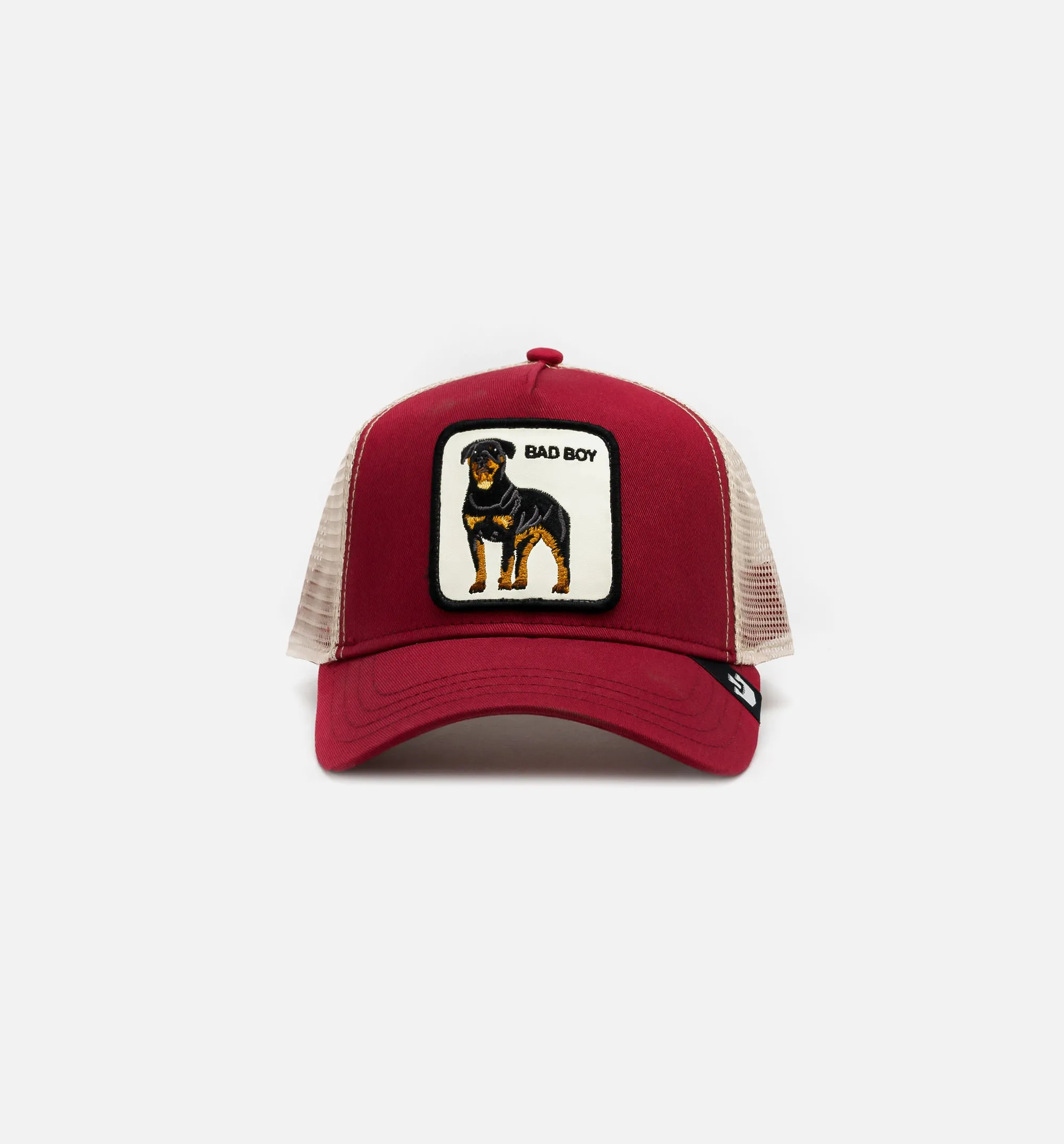 The Baddest Boy Trucker Mens Hat - Red