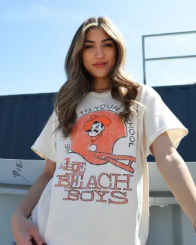 The Beach Boys OSU True To Your School Off White Thrifted Tee