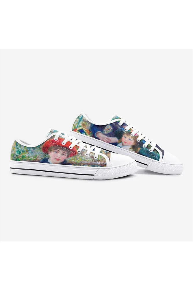 The Sisters by Renoir Unisex Low Top Canvas Shoes