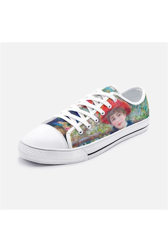 The Sisters by Renoir Unisex Low Top Canvas Shoes