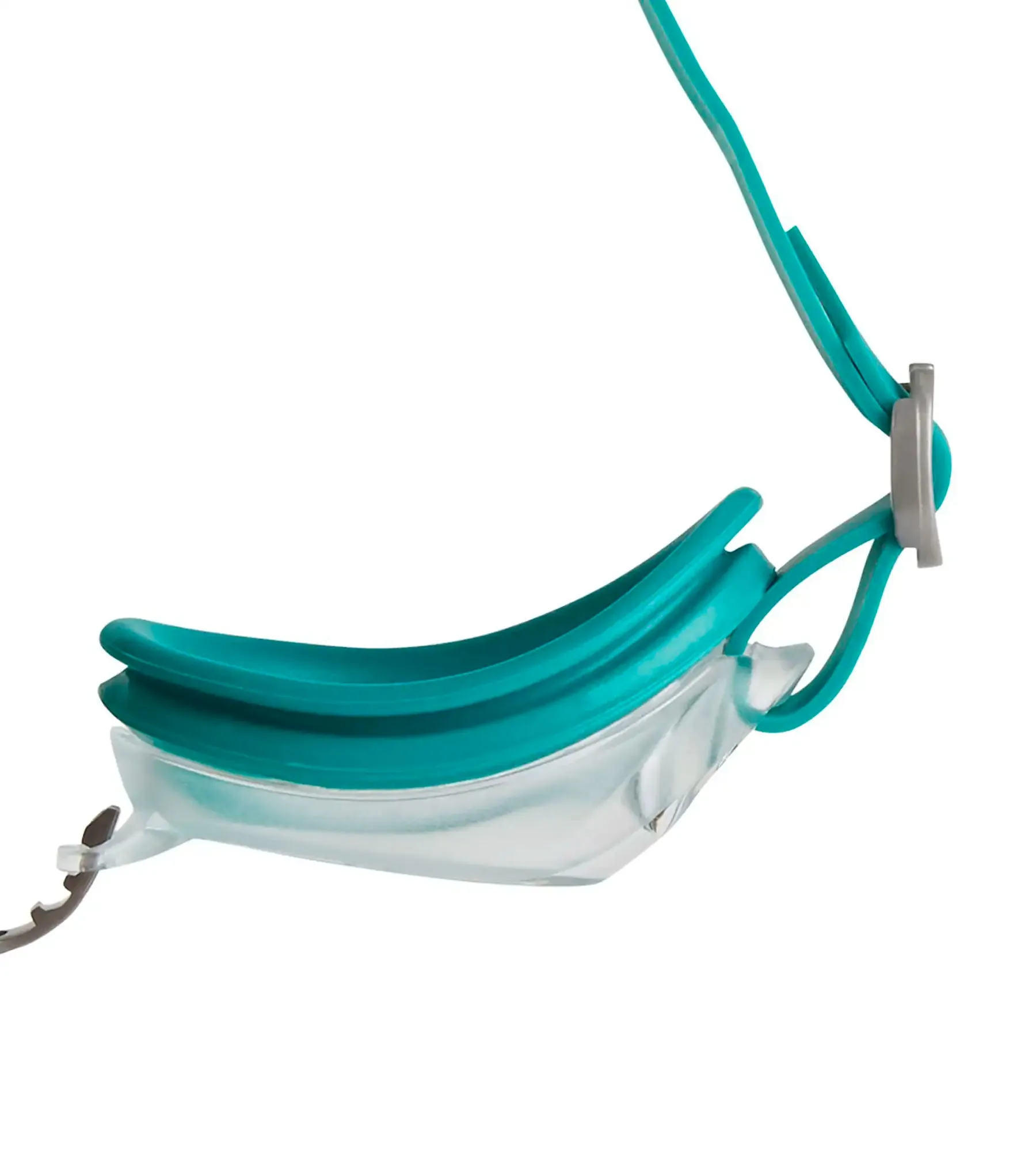 Unisex Adult Jet Clear-Lens Swim Goggles - Green & Clear