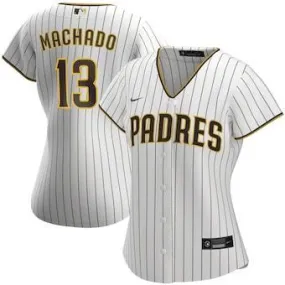 Womens San Diego Padres Manny Machado Cool Base Replica Jersey White